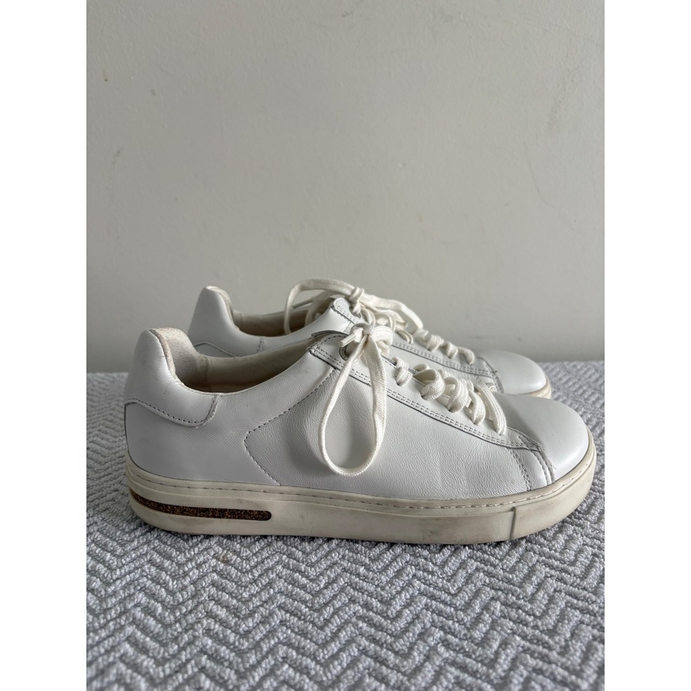 Birkenstock Bend Low White Leather Sneakers Womens 37 L6 M4